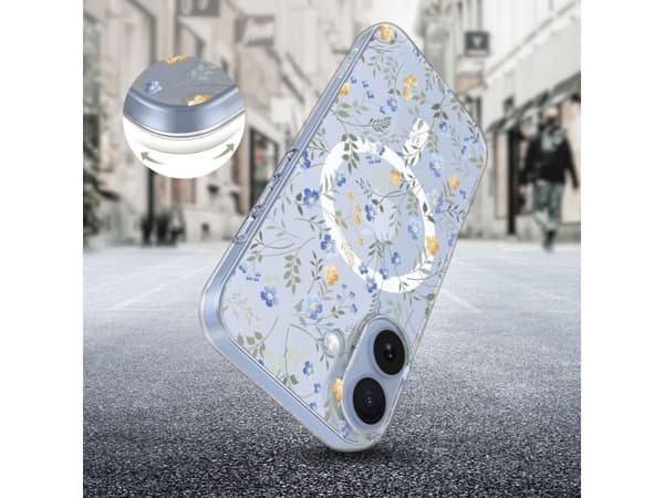 Tech-Protect FlexAir MagSafe Case for iPhone 17 - Daisies with Leaves