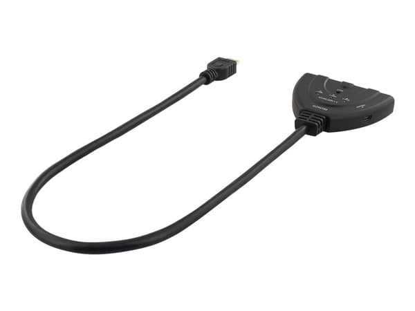 DELTACO HDMI-7044 - Video/audio switch - 3 x HDMI - stasjonær
