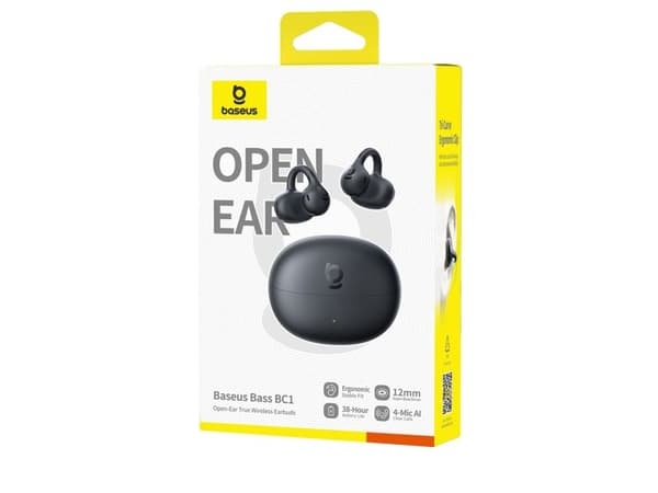 Bass BC1 Open-Ear TWS clip-on typ cluster black