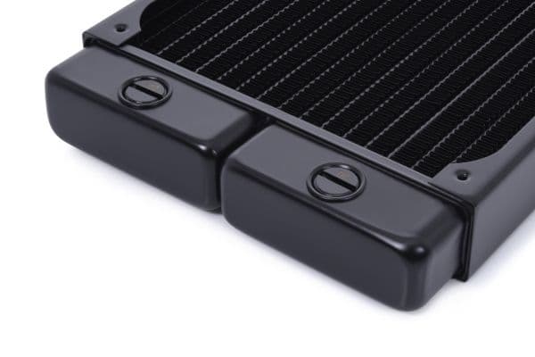 Alphacool 14379, Radiatior, Messing, Kopper, Stål, Sort, 1/4", 60 °C, 6 vifter