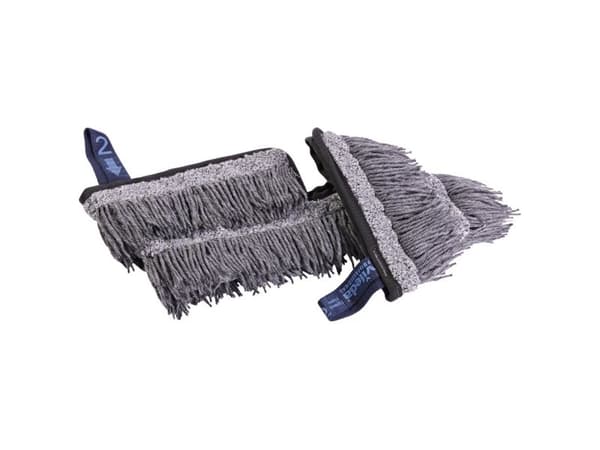 Mopp, Vileda Swep Duo r-MicroTech Pro, grå, polyester/PP, 35 cm, fickor