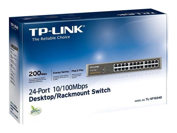 TP-Link TL-SF1024D - Switch - 24 x 10/100 - stasjonær