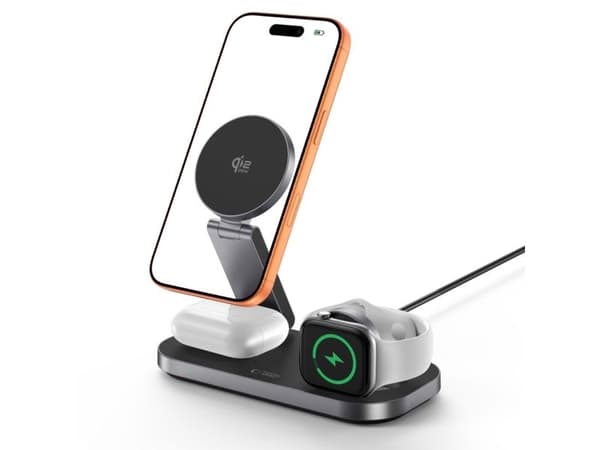 Tech-Protect A52 3in1 MagSafe 25W QI2.2 Wireless Charger - Black
