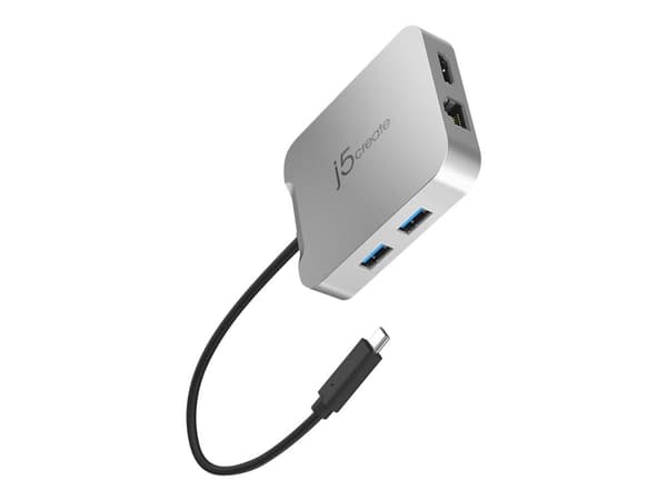 j5create JCD391-N - Mini-dockningsenhet - USB-C / Thunderbolt 3 - HDMI - 1GbE
