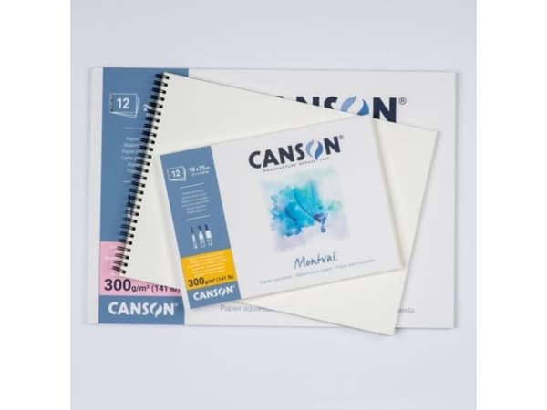 Canson Montval, Konstpapper, 300 g/m ^, 12 ark