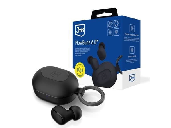 Hodetelefoner 3MK FlowBuds 6.0 Black