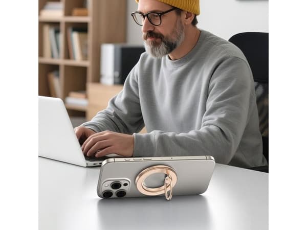 Tech-Protect MMR600 Magsafe ringholder til mobil - gull