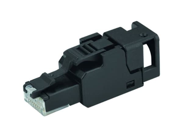 Telegärtner J00026A3001, RJ45, Sort