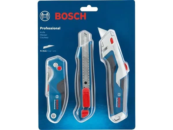 Bosch knivset 3 delar fällkniv fastkniv 18 mm