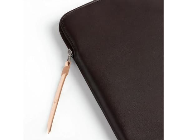 Tech-Protect fleece-laptoptväska 13-14" - brun