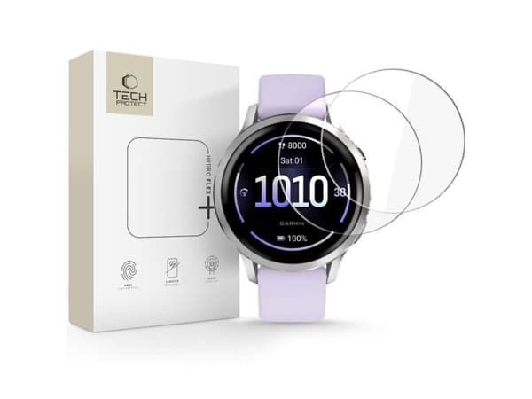 Tech-Protect Hydro flex+ hydrogel-film 2-pak til Garmin Venu 41mm
