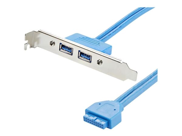 StarTech.com 2-porttinen USB 3.0 A -naaras paikkalevysovitin - USB 3.0 -emolevysovitin - USB 3 -levy - USB 3.0 -otsikkosovitin (USB3SPLATE) - USB-p...