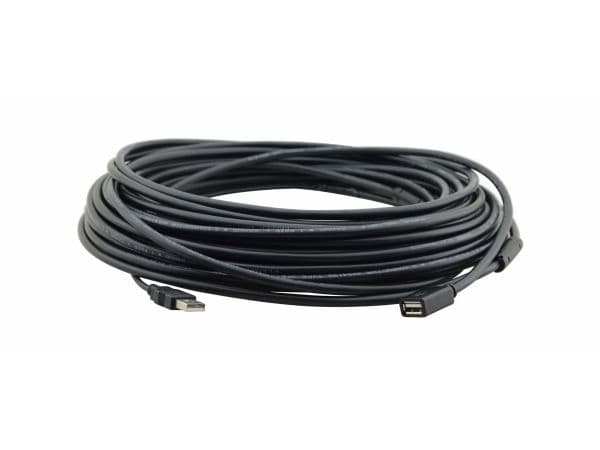 Kramer Electronics CA-UAM/UAF-65, 19,5 m, USB A, USB A, USB 2.0, 0,48 Gbit/s, Svart