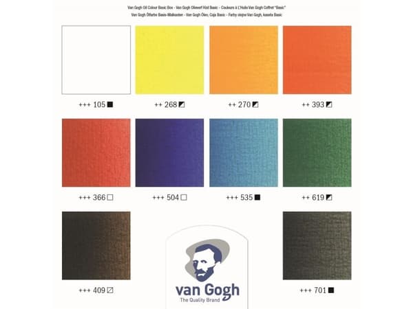 Van Gogh Oil colour trälåda Basic | 10 x + tillbehör