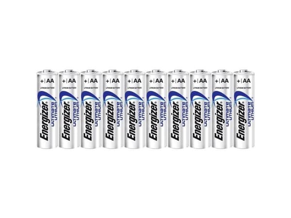 Batteri, Energizer Ultimate Lithium, AA, 1,5V, 10 stk