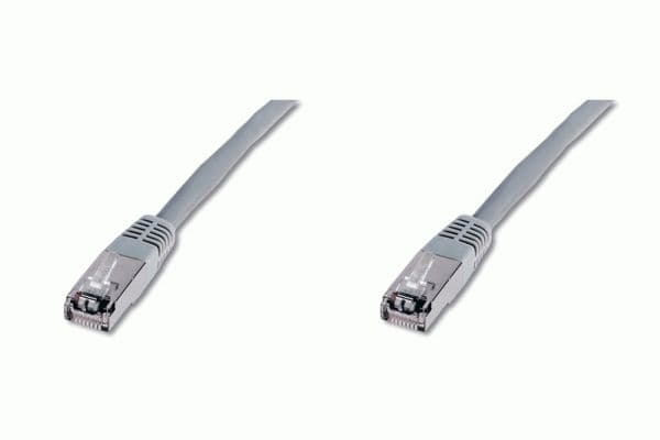 DIGITUS Premium - Patchkabel - RJ-45 (han) til RJ-45 (han) - 15 m - SFTP - CAT 5e - booted - grå
