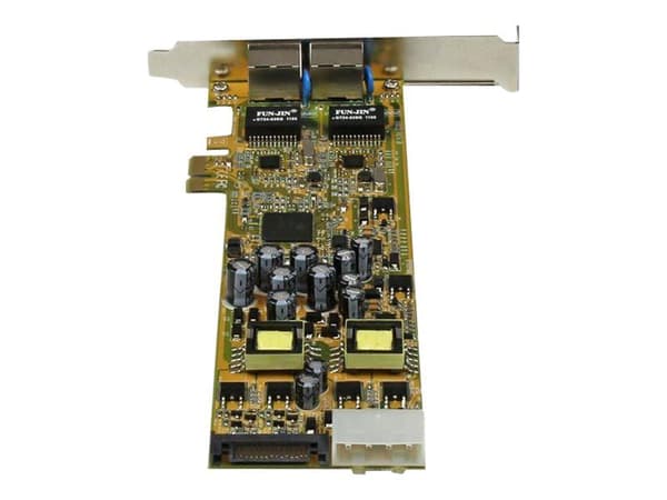 StarTech.com Dual Port PCI Express Gigabit Ethernet Network Card Adapter - 2 Port PCIe NIC 10/100/100 Server Adapter with PoE PSE (ST2000PEXPSE) - ...