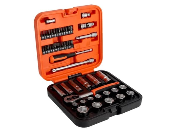 BAHCO topplåddset 1/4"+3/8" 51 delar