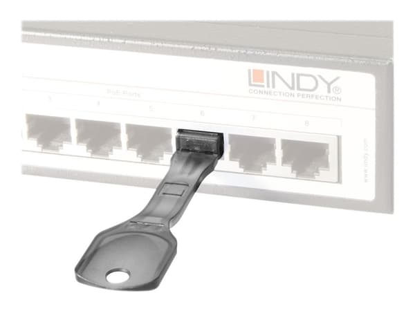 LINDY - LAN-portblokker - svart