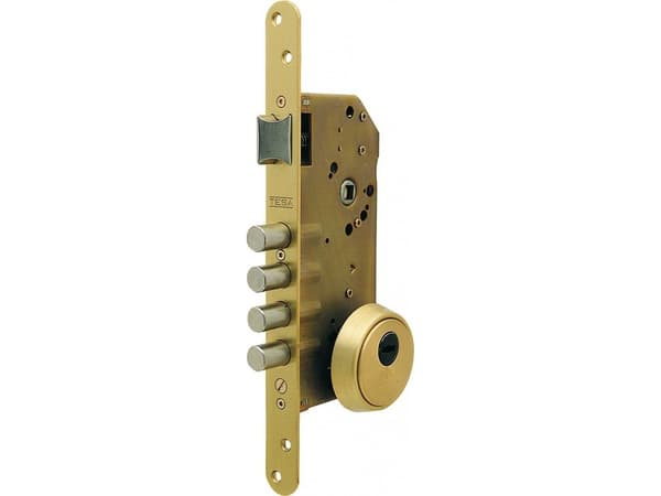 LO B mortise lock R200B567L bronsert 10