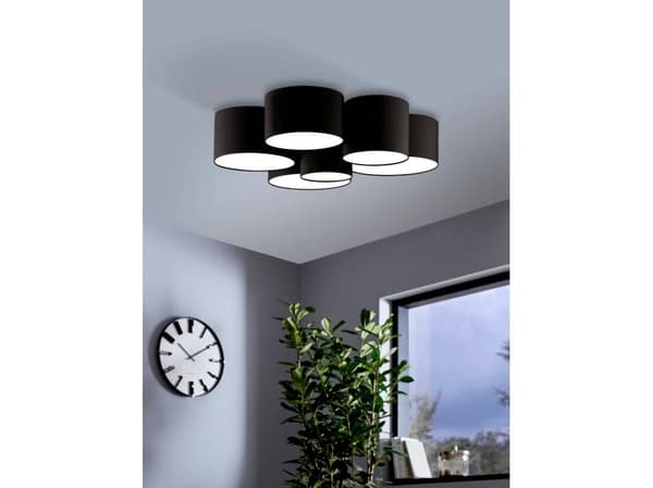 EGLO PASTORE 2 taklampe i sort, 6L