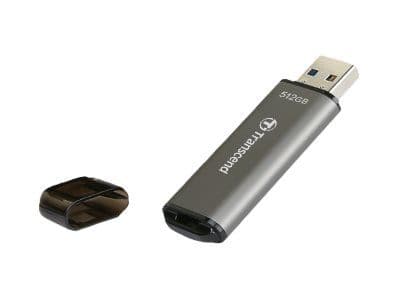 Transcend JetFlash 920 - USB-flashstasjon - 512 GB - USB 3.2 Gen 1 - romgrå