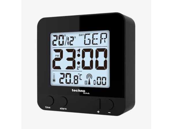 Technoline WT 235, Digital väckarklocka, Svart, AAA Micro (LR03), 80 mm, 80 mm, 30 mm