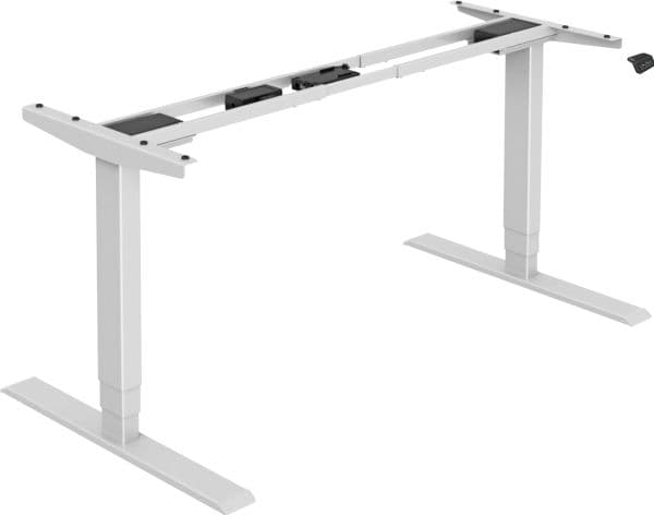 Elfen Ergodesk Basic II -sähköpöydän runko, valkoinen
