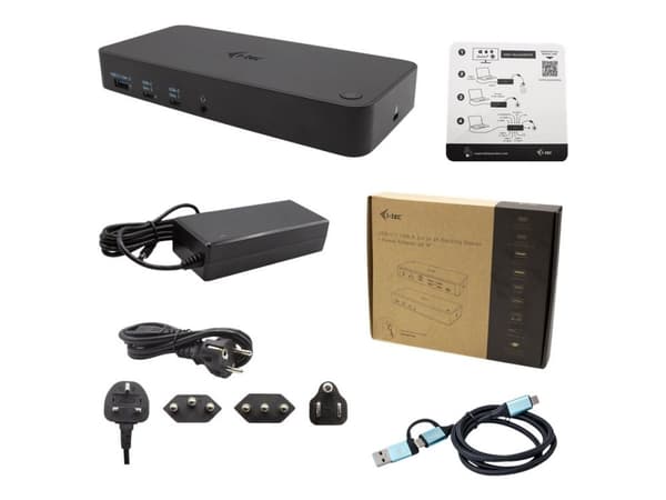 i-Tec - Dockningsstation - USB-C / Thunderbolt 3 - DP, HDMI - 1GbE