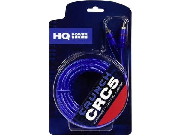 Crunch CRC5 Phono-kabel 5,00 m [2x Cinch-stik - 2x Cinch-stik]