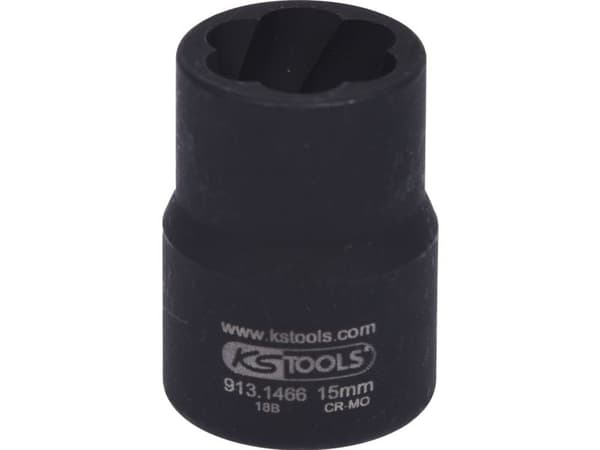 KS Tools 913.1466, Kraftpipe, Sort, 1 hoder, 1/2", Metrisk, 15 mm