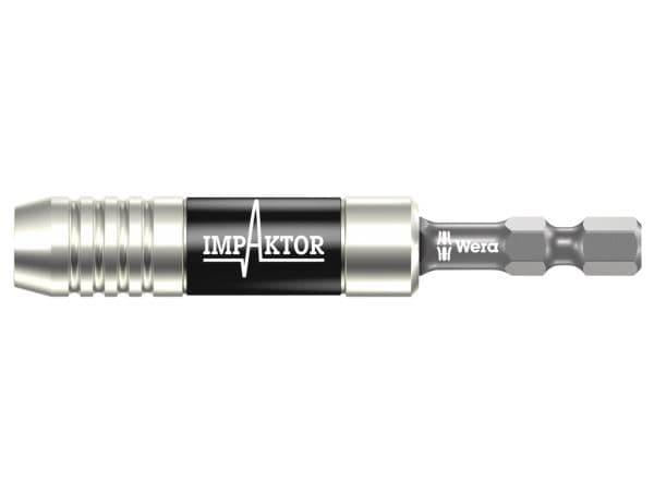 Wera 897/4 IMP, Bithållare, Sort, Sølv, 1/4", Taiwan, 7,5 cm, 33 g