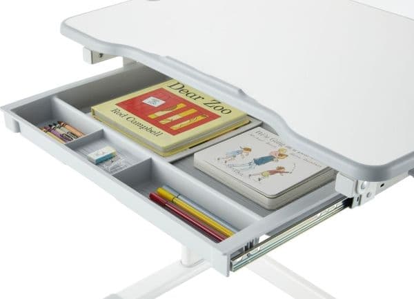 Mozos MOZOS DC-SET-GREY barnepult og justerbar stol for barn 2-12 år