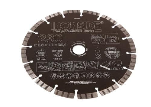 Diamantblad 230 x 2,6 x 25,4 mm, universal