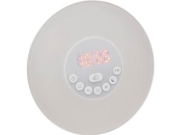 TFA-Dostmann 60.2019.02, Quartz-väckarklocka, Rund, Vit, 12/24h, Alla, Batteri