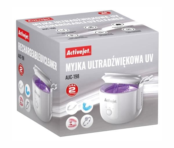 Activejet Activejet USB oppladbar ultralydrenser AUC-198 hvit