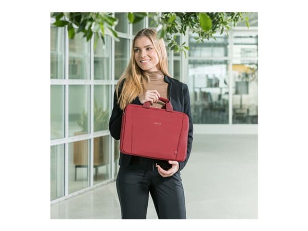DICOTA Eco Slim Case BASE - Notebookbæreveske - 13" - 14.1" - rød