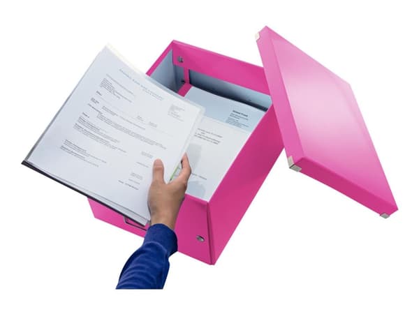 Leitz Click & Store WOW Medium - Förvaringsbox - för A4 (210 x 297 mm) - rosametallic