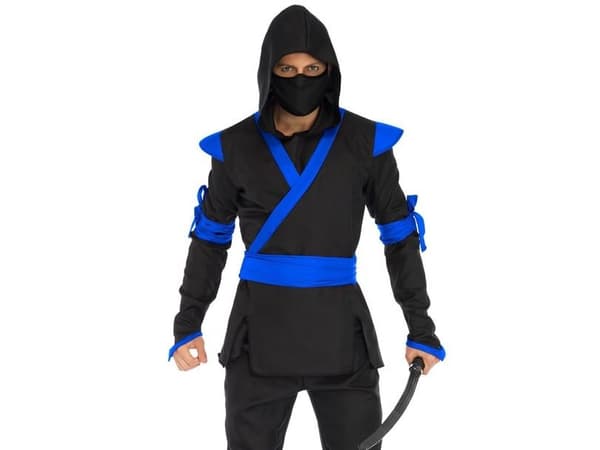 Ninja Assassin-kostym, blå