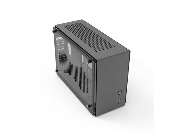 Zalman M2 Mini Gray, Mini Tower, PC, Grå, Mini-ITX, Akryl, Aluminium, Stål, Spilling