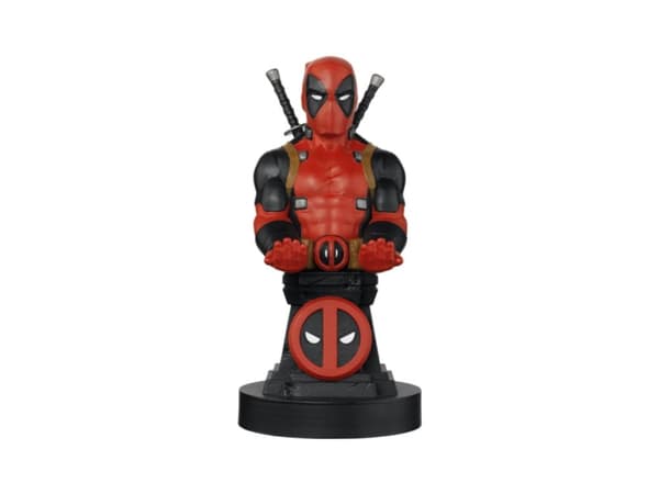 Utsøkt Gaming Cable Guys: Marvel - Deadpool, Phone eller Controller Holder. USB-kabel inkludert