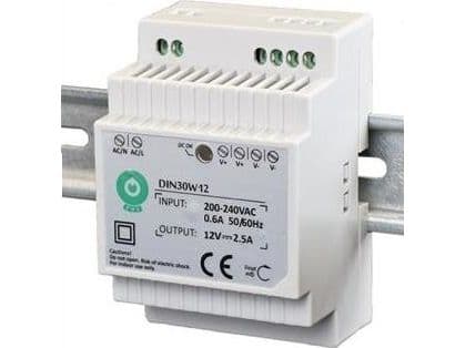 MAITINIMO TAIKYMAS DIN "EURA" DIN30W12 12V 2,5 A DC