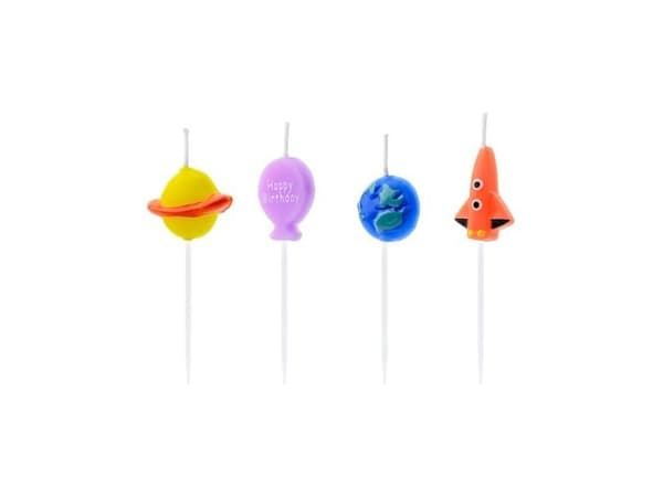 PartyDeco SCS-6, Ljus, Multifärg, 4 styck