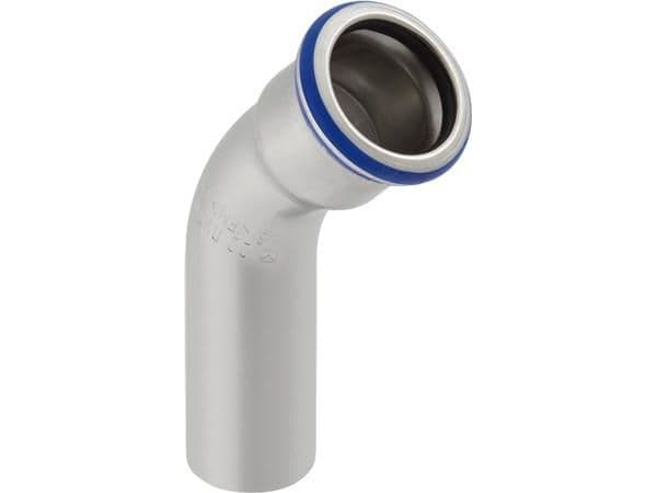 GEBERIT Bøjning 45 grader rustfri 76,1 mm muffe / nippel mapress