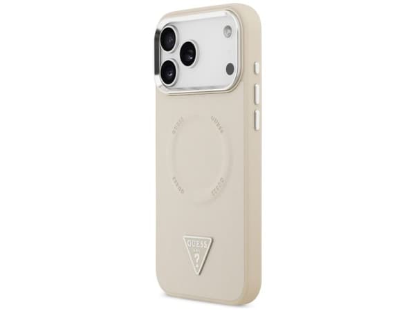 Guess Triangle Logo MagSafe-etuiet til iPhone 17 Pro - beige