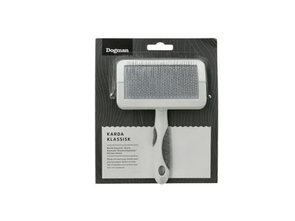 DOGMAN Blød, grepsvennlig karde M 15cm