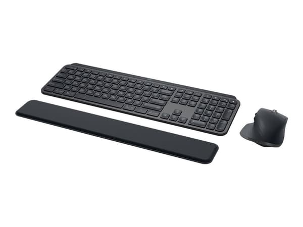 Logitech 920-010932, Langaton, RF Wireless + Bluetooth, Näppäimen saksikytkin, QWERTY, LED, Grafiitti