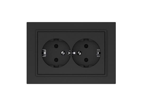 SOCKET TWO PLACESRP16-021 QR1000 BLACK