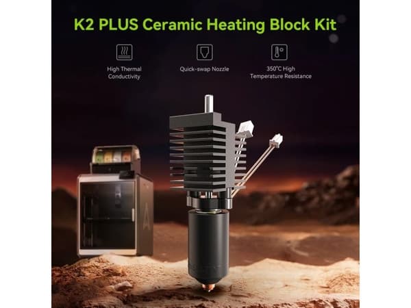 Creality 3D-skriver Keramisk hotend-hode for Creality K2 Plus} 3D-skriver