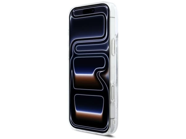 Karl Lagerfeld Liquid Glitter Karl Script Logo MagSafe Case for iPhone 17 Pro Max - Clear
